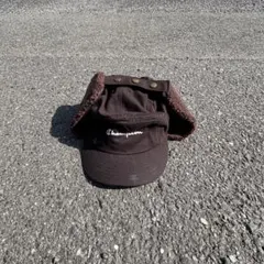 Champion ブラック フライトキャップ 耳あて付き