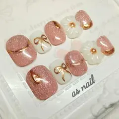 No.42 フラッシュラメ ニュアンスネイル ピンク