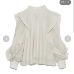 スナイデル　オーガンジーシースルーブラウス　リボンブラウス