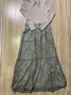 プロポーションボディドレッシング♡レースニットワンピース