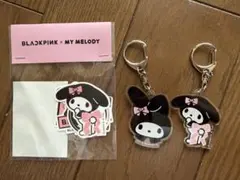 BLACKPINK x MY MELODY キーホルダー　ステッカー