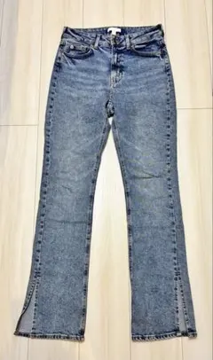 【美品】H&M フレアデニム スリット入りEUR38のサムネイル