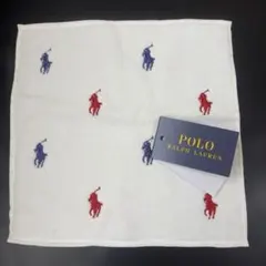 新品　Polo Ralph Lauren ラルフローレン タオルハンカチホワイト