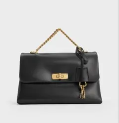 charles&keith Kerry ケリー トップハンドルサッチェルバッグ - メルカリ