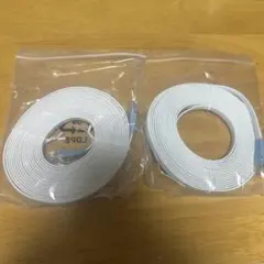 LANケーブル /2本セット ホワイト/フラット