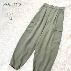 NOLLEY'S カーゴパンツ ワイドパンツ カーキ 36 日本製 レディースMのサムネイル