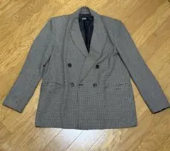 ZARA チェック柄 千鳥柄　オーバーサイズジャケット S