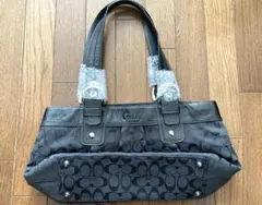 m*i様 コーチ ソーホー シグネチャー キャンバス×レザーショルダーバッグ F