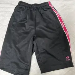 ブラック ハーフパンツ サイドピンクライン