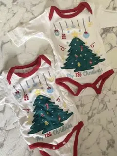 My 1st Christmas ロンパース 2枚セット