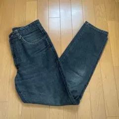 ダークブルー ストレートレッグデニム