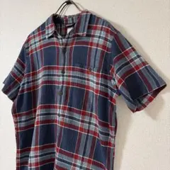 パタゴニア 00's チェックシャツ 半袖 オーガニックコットン シアサッカーのサムネイル