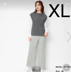 GU ランダムプリーツドローストリングパンツ