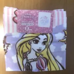 Disneyラプンツェル ウォッシュタオル2枚組 34×35㎝ 綿100% 新品