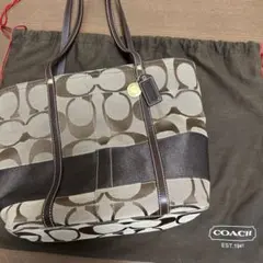 COACH ブラウン トートバッグ