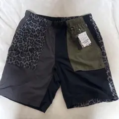 レオパード柄ショートパンツ カーキ