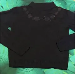 セシルマクビー 長袖 ニット 黒　M