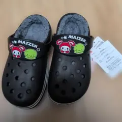まいぜんシスターズ ボア サンダル 21cm ブラック