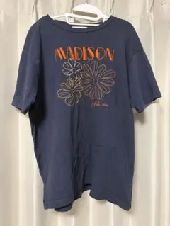 CPCM MADISON 花柄刺繍 半袖Tシャツ ネイビーのサムネイル