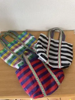 台湾　漁師網バック　メッシュバック　エコバッグ　1号サイズセット