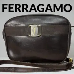 Ferragamo フェラガモ ショルダーバッグ ヴァラリボン レザー金具ロゴ