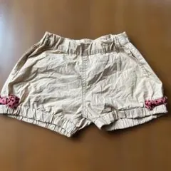 BRANSHESショートパンツ ベージュ リボン110cm