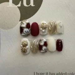 現品限り　成人式ネイルチップ　成人式ネイル　成人式　結婚式　前撮りネイルチップ