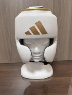 adidas ボクシング ヘッドギア ホワイト×ゴールド　Mのサムネイル