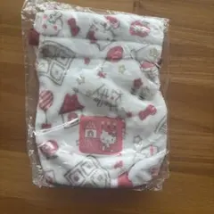 Hello Kitty 巾着 ポーチ ボア素材