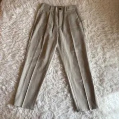 JUNRED レディース スラックス M ベージュ ジュン 無地 ノームコア