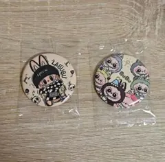 Labubu可愛い缶バッジ2個セット