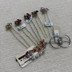 ヘアピン　髪飾り　キラキラ　まとめ売り