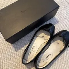 repetto サンドリオン　エナメル　38.5 382/1 ブラック　箱ありのサムネイル