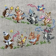 クロスステッチ　完成品　ヴェロニク・アンジャンジェさん