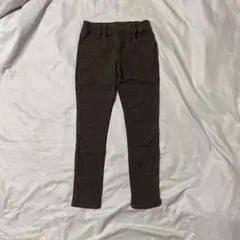 ブラウン千鳥柄　スキニーパンツ　　120