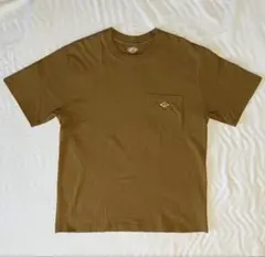 【美品】DANTON カーキ Tシャツ ポケット付き