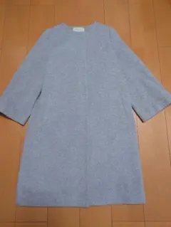 美品✨️UNITEDARROWS ノーカラーベルスリーブコート カシミヤ混 上品のサムネイル