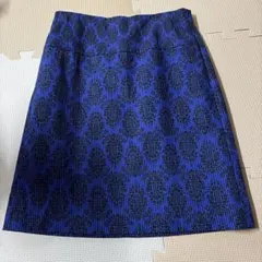 トゥモローランド　MACPHEE タイトスカート 青