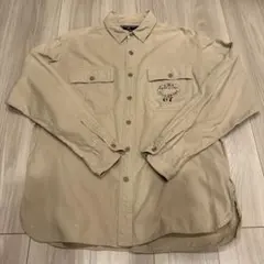 90's Polo Sport ベージュ ワークシャツ