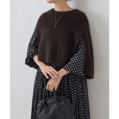 BEARDSLEY ビアズリー ファーニットポンチョのサムネイル