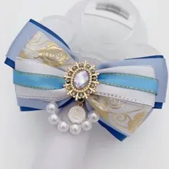 キンブレリボン カラット棒リボン 薔薇コロン ブルー ★ハンドメイド