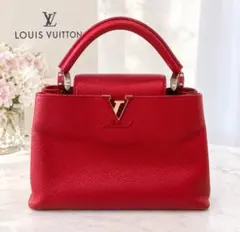 Louis Vuitton Capucines ハンドバッグ 赤ad | Mercari