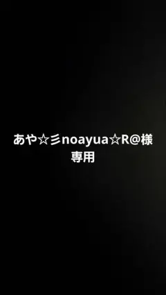 あや☆彡noayua☆R@様　専用