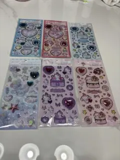 サンリオキラキラジュエルシール　6枚セット