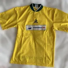 【レア】フランスワールドカップ98 サッカーシャツ イエロー ブラジルカラー