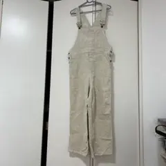 Samansa Mos2 コーデュロイ サロペット アイボリー