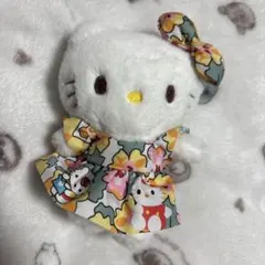 ハローキティ ぬいぐるみ 花柄ドレス