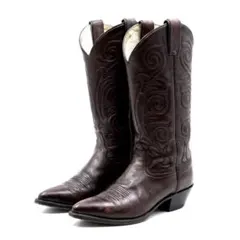美品 USA製 Tony Lama ウエスタンブーツ 7D 黒茶 メルカリ