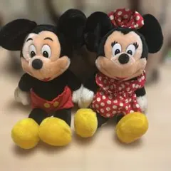 ミッキー・ミニー ぬいぐるみセット 約30cm レトロ　ヴィンテージ