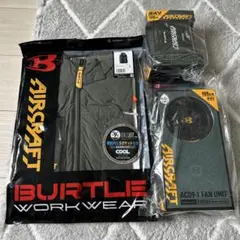 ト*ー様 新品バートル空調服24VフルセットAC1154AC09 ベストL ミル